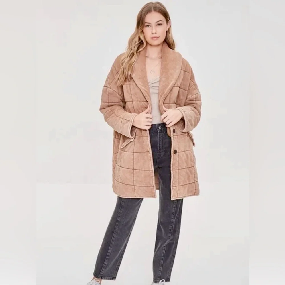 NWT Mineral Dyed Quilted Jacket - S